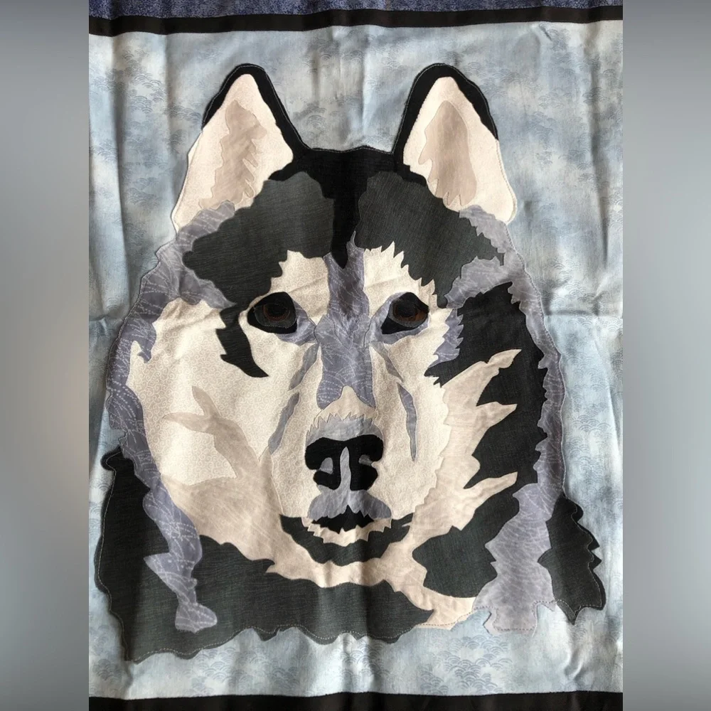HANDMADE WALL QUILT SIBERIAN HUSKY